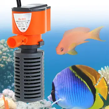 [Готовый ассортимент ] Внутренний фильтр для мини-аквариума 3 Вт, погружной насос 3 в 1, фильтр для циркуляции кислорода для аквариума с рыбками и черепахами