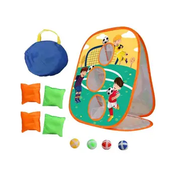 Детская игрушка Bean Bag Toss 3 в 1 с Мультяшным Персонажем, Тематическая Игровая Игрушка, Подарок Мальчикам На День рождения или Рождество, Кольцо с Кукурузной Норой, Игры во Дворе, Семейная часть