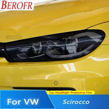 Для Volkswagen VW Scirocco 2008-2017 Автомобильная Лампа Защитная Пленка Для Фар Дымчатая Черная Прозрачная Наклейка Из ТПУ