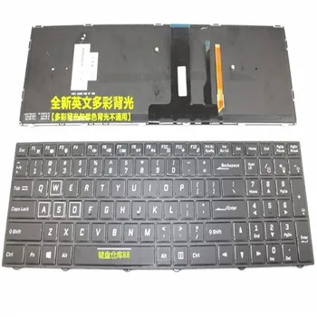 Клавиатура с RGB подсветкой Английской американской Раскладки для N850 N857Hj Cvm15F23Usj430D Черная Клавиатура Cvm15F2300J430M