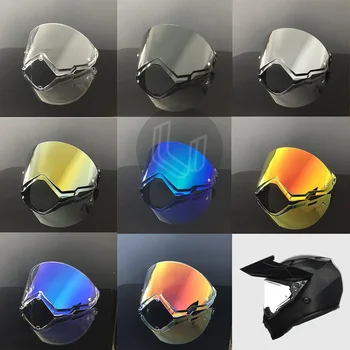 Козырек шлема AX9 для AGV AX9 Мотоциклетный шлем с козырьком, очки с серебристо-красным покрытием, сменные линзы