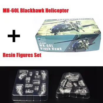 Комплект моделей Kitty Hawk 1/35 MH-60L Blackhawk KH50005 и фигурки из смолы
