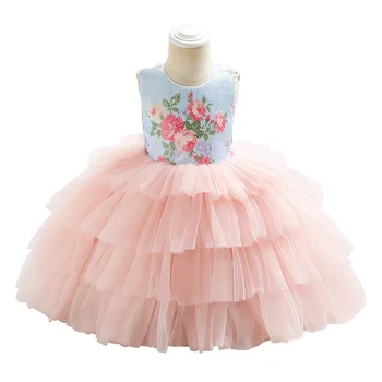 Летнее платье для девочек, детская одежда, детская одежда с цветочным принтом, костюм принцессы для детей, топы, платья сестер