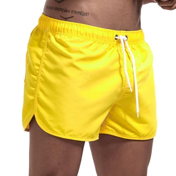 Летние новые мужские монохромные пляжные шорты, пляжная мода для отдыха, дышащие спортивные мужские шорты для бега