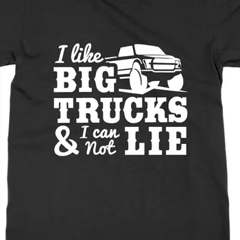 Мне нравятся футболки Big Trucks Cannot Lie в стиле Кантри для женщин Lifestyle