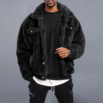 Мужская куртка, фантастическое зимнее пальто в стиле хип-хоп, простое зимнее пальто для отдыха, мужское пальто для повседневной носки