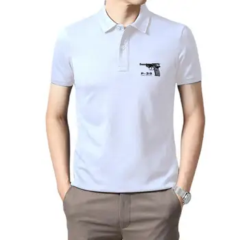 Мужская одежда для гольфа, топы Walther P38 Harajuku, Модная классическая Уникальная бесплатная доставка, высококачественная повседневная футболка-поло с принтом для мужчин