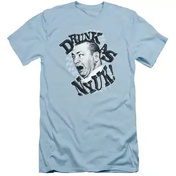 Мужская приталенная футболка The Three Stooges Drunk в Обтяжку