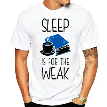 Мужская футболка Sleep Is For The Weak, футболка для любителей книг, Женская футболка