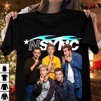 Новая футболка Nsync Band Tour В Подарок Фанатам Мужская Футболка S-235XL 4H1475