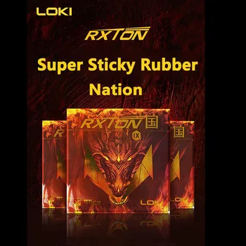 Оригинальный LOKI RXTON 9 супер липких резиновых шариков для настольного тенниса из синей губки Ping Pong Rubber Power Master