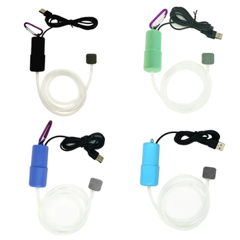 Портативные Аквариумные рыбки Mini USB для подачи воздуха в резервуар с воздушным камнем, силиконовой трубкой, Гидропонным компрессором Aerat