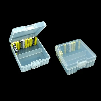 Портативный Прозрачный жесткий пластиковый футляр для хранения батареек типа ААА, Футляр для хранения батареек типа ААА, Органайзер