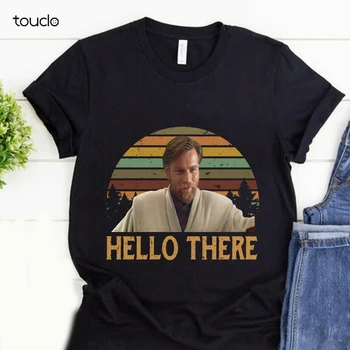 Привет, Футболка Obi Wan Kenobi, Винтажная футболка Унисекс, S-3XL