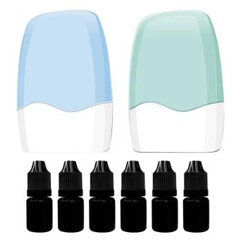 Роликовые штампы 2 упаковки Конфиденциальный роликовый штамп с 6 упаковками чернил, роликовые штампы для защиты личности