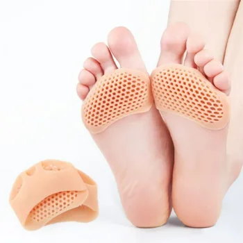 силиконовые плюсневые подушечки 2шт для снятия боли в носке, ортопедические стельки для массажа ног, носки для передней части стопы, Уход за ногами