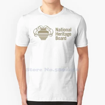 Совет по национальному наследию Сингапура, высококачественные футболки с логотипом бренда, модная футболка 2023 года, новая футболка с рисунком