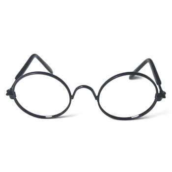 Солнцезащитные очки для костюма котенка с забавными прозрачными линзами из круглого стекла Лучший подарок для домашнего щенка