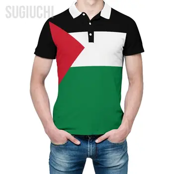 Унисекс Рубашка Поло С Флагом Палестины 3D Принтом Мужские Поло Модная Одежда Спортивные Костюмы С Короткими Рукавами